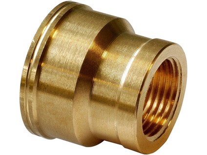 Mosazné hrdlo s masivní dosedací plochou vnitřní závit / vnitřní závit redukované 3/4